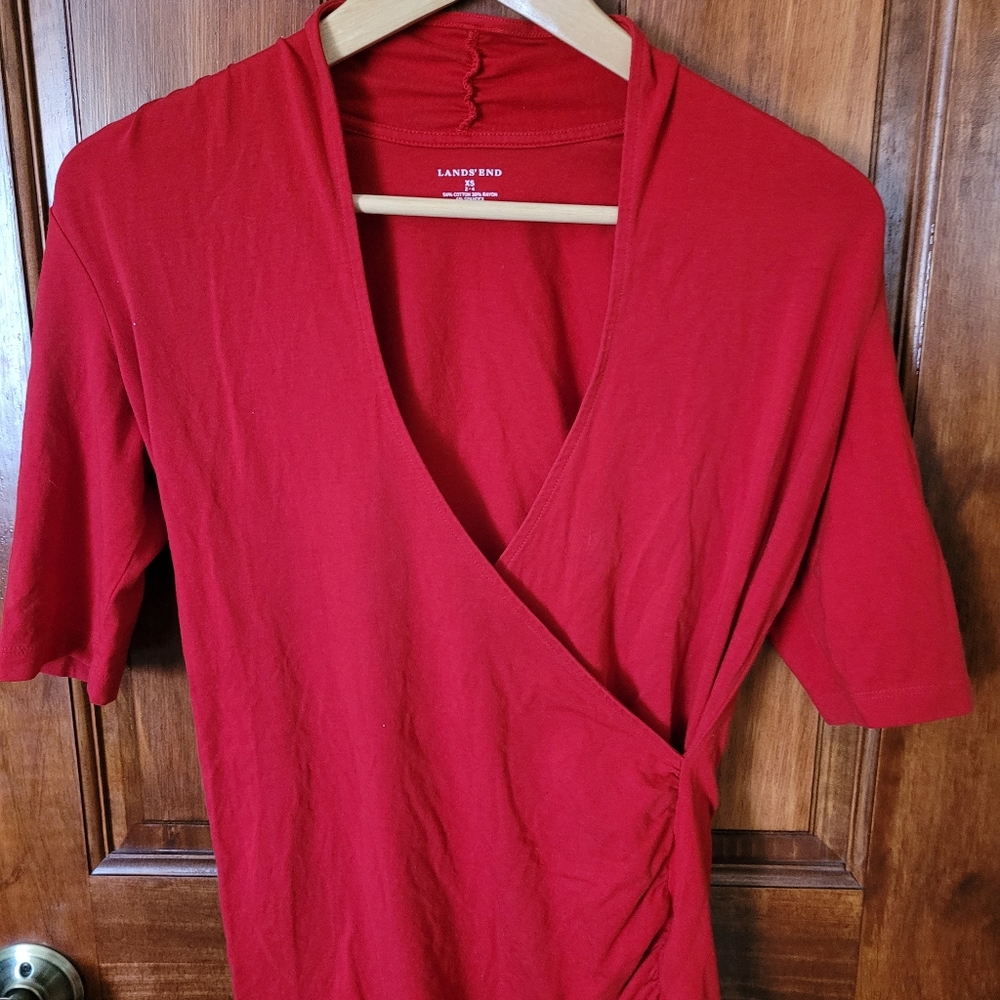 Lands End wrap top
